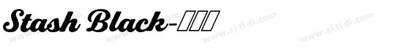 Stash Black字体转换